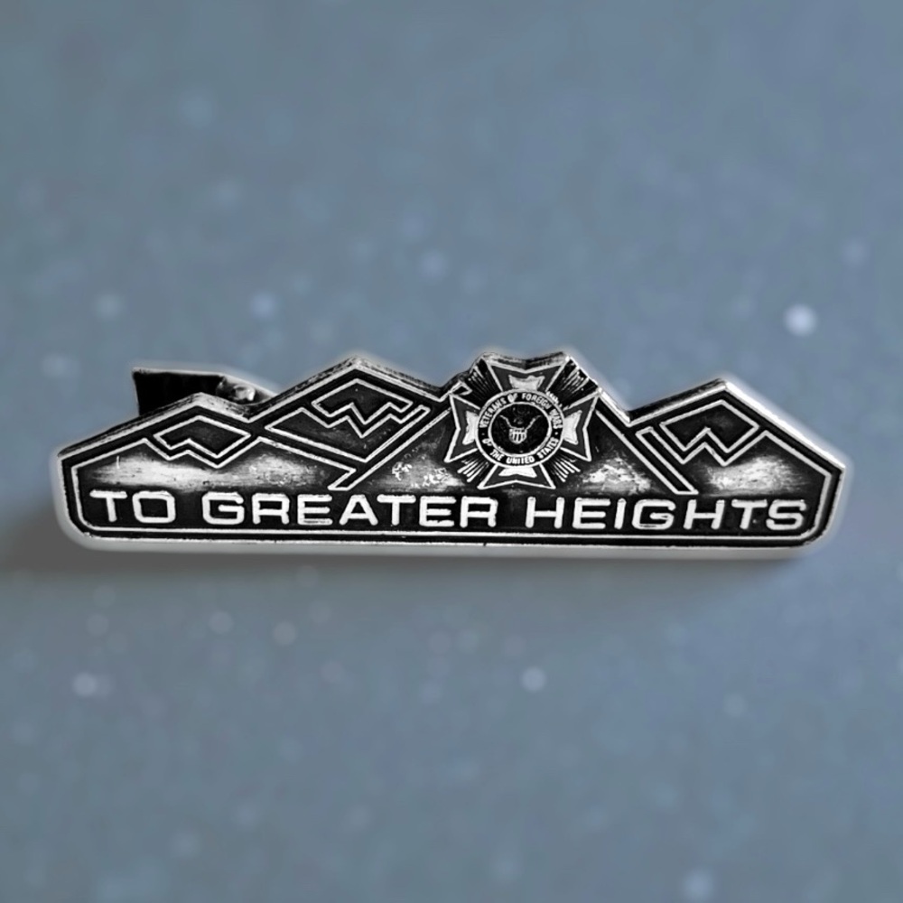 Collectible Vintage Veterans of Foreign Wars Greater Heights Tie Clip
